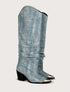 MATRIX Denim Taşlı Kovboy Çizme
